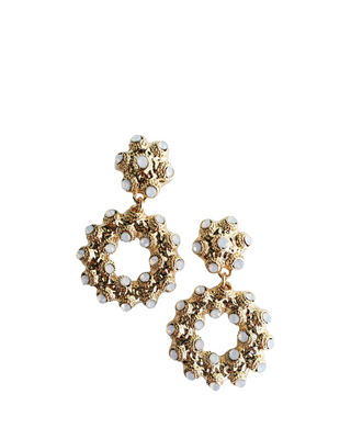 Crystal Halo Drop Earrings