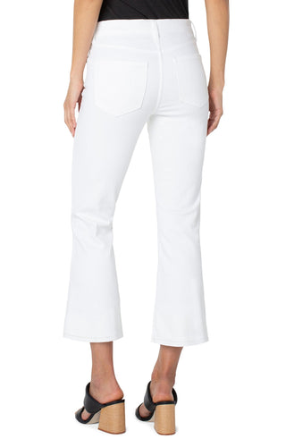 Gia Glider Crop Flare- Bright White