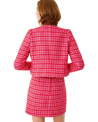 Kimia Fiesta Boucle Jacket- Cranberry