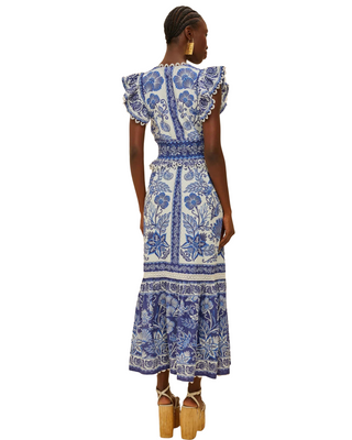 Shell Garden Off-White Maxi Dress