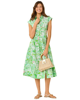 Tonya Midi Shirtdress- Resort White Ship To Shore