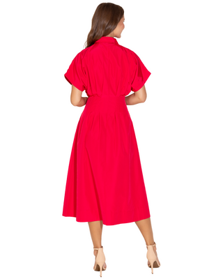 Becca Dress- Poppy Pink