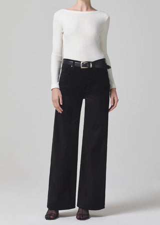 Paloma Baggy Pants- Black Velvet