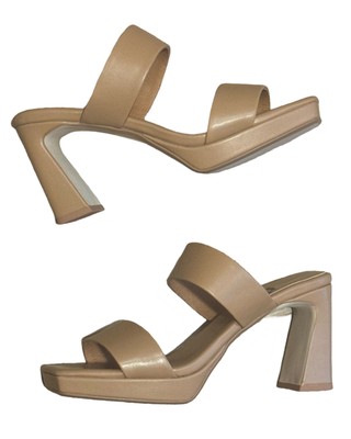 Danity Heel- Dark Natural