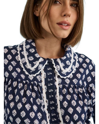 Finch Top- Thistle & Vine Blue