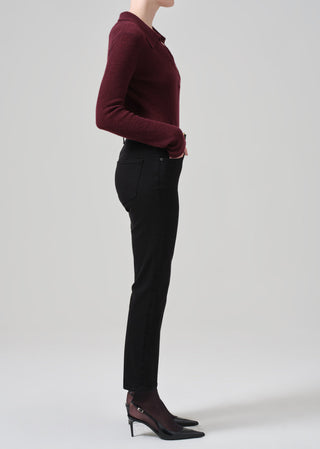 Isola Slim Crop- Plush Black