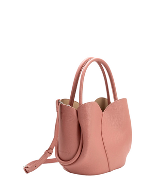 Tulip Top Handle Bag- Rose