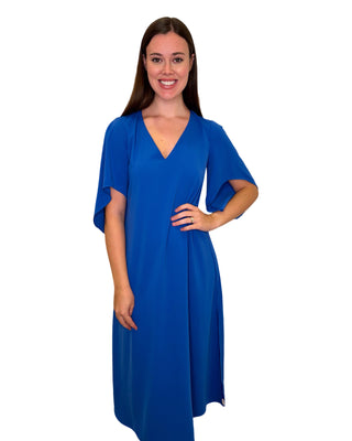 Meredith Midi Dress- Dazzling Blue