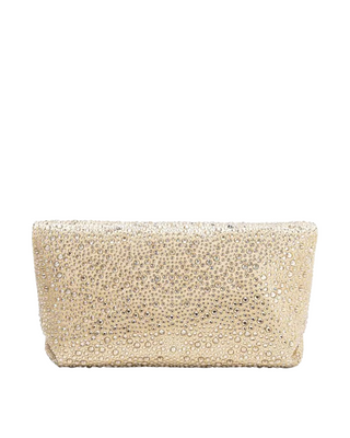 Fayth Rhinestone Wristlet- Gold