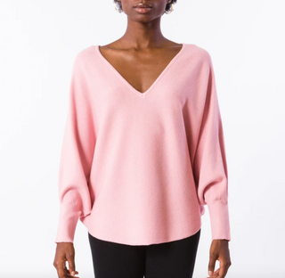 RYU V-Neck Sweater- Pink