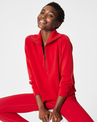 AirEssentials Half Zip- Red