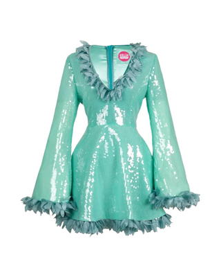 Frenzy Dress- Light Blue