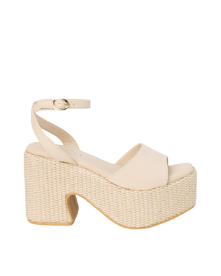 Arden Platform Sandal- Ivory