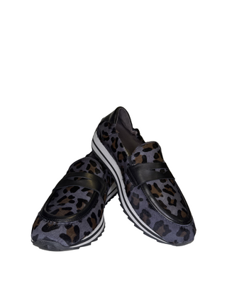 Dylan Slip-On Sneaker- Indigo Leopard