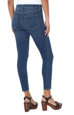 Gia Glider Seamed Cropped Skinny Pull On Jean- Goldwater