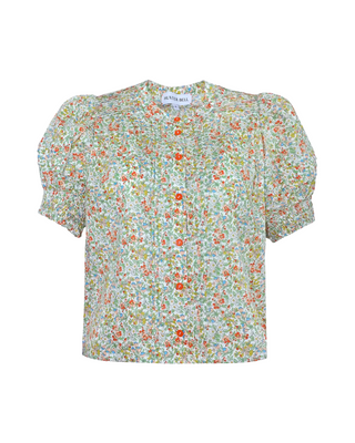Hartley Top- Coral Multi