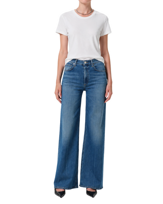 Lyra Long Wide Leg Jean 32"- Candlelight
