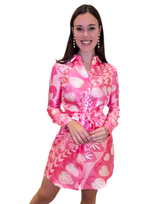 Natalee Dress- Wildlife Pink