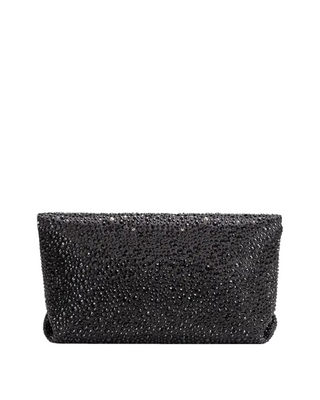Fayth Rhinestone Wristlet- Black