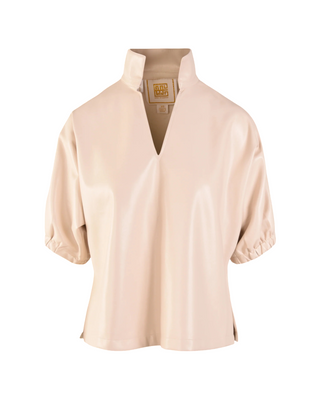 Poppy Top- Sandshell Vegan Leather