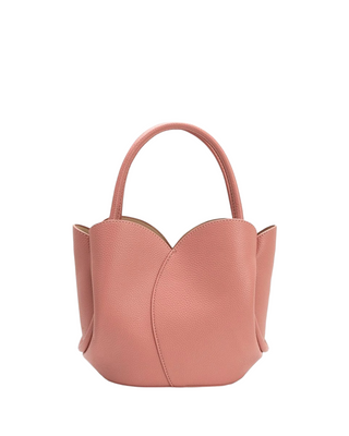 Tulip Top Handle Bag- Rose