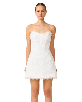 Clarisse Tulip Dress- White