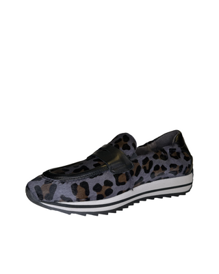 Dylan Slip-On Sneaker- Indigo Leopard