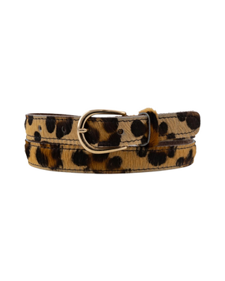 Dania Belt- Leopard Cowhide