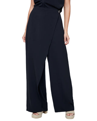 Asymmetrical Overlay Pant- Black