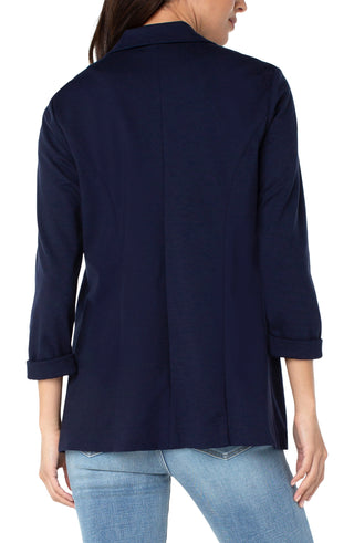 Boyfriend Blazer- Cadet Blue