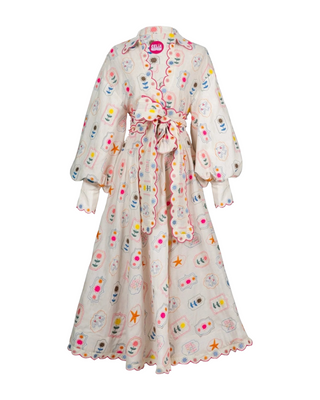 Apus Dress- White Multi