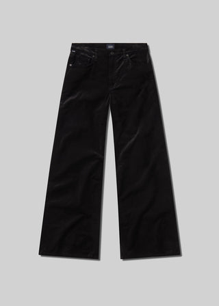 Loli Mid Rise Baggy Jean- Velvet Black