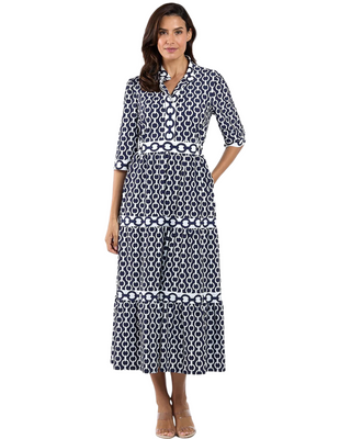 Candy Dress- Navy Chains