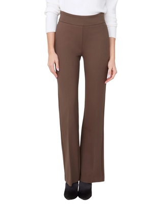 Diana Pull-On Flare Pant- Chocolate