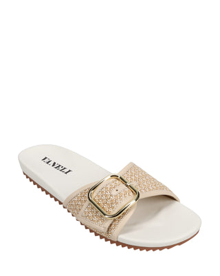 Adya Sandal- Natural White Raffia