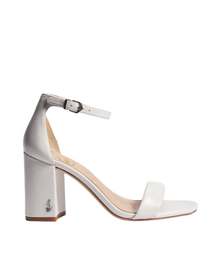Daniella Block Heel Sandal- Bright White