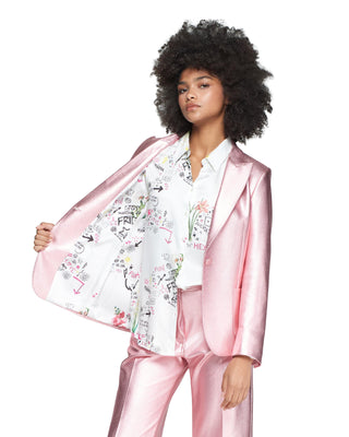 Hillary Jacket- Metallic Pink