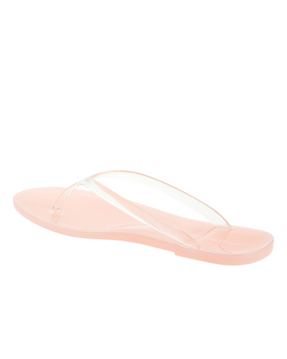 Beach-Day Jelly Sandals- Clear Pink