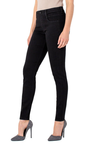 Gia Glider Skinny Jean- Black Rinse