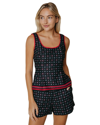 Kayla Top- Scarf Print