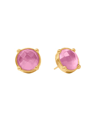 Honey Stud- Iridescent Tourmaline Pink
