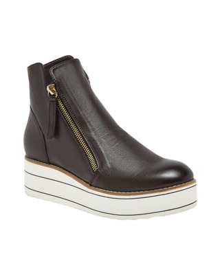 Nene Sneaker Bootie- Chocolate Leather