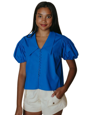 Nadia Top- Cobalt