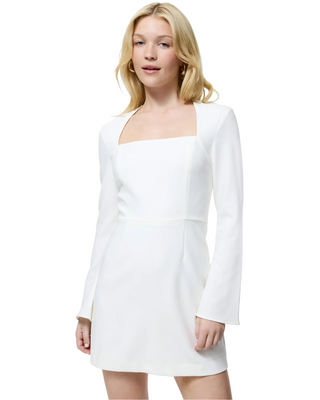 white square neck dress long sleeve Neckline Dress The Cottagecore WHISPER SQUARE NECK LONG SLEEVE