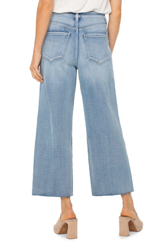Stride Hi-Rise Crop Jean w/ Wide Cut Hem- Weir Canyon