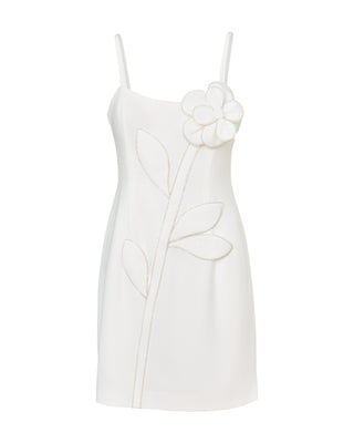 Annalyn Stretch Dress- Resort White