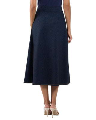Jeanette Skirt- Navy Saddle