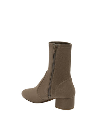 Goldie Bootie- Taupe Suede