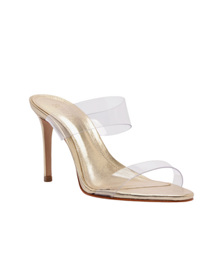 Ariella Heel- Transparent/Platinum