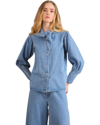 Odessa Shirt- Vintage Denim
